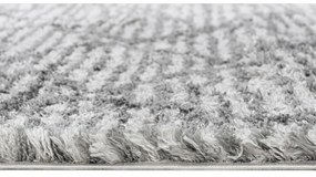 Kusový koberec shaggy Atika sivý 200x300cm