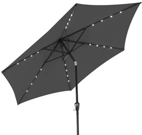 InternetovaZahrada LED slnečník Miami Ø270 cm - antracit