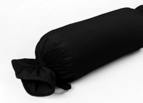 Biante Zamatový vankúš valec bonbon Velvet Prémium SVP-041 Čierny 15x80 cm