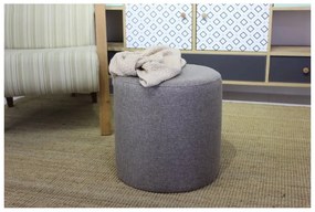 Sivý taburet Silindir – Balcab Home