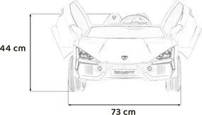 Ramiz Lamborghini Revuelto XL STRONG vozidlo Žltá