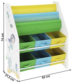 Organizér na hračky Nomito Typ 1 - kombinácia farieb / vzor