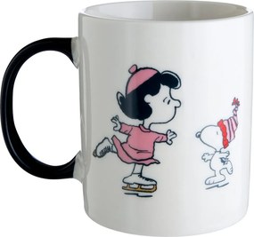 PEANUTS Hrnek bruslení 380 ml - bílá