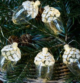 SIRIUS LED svetelné žalude, 8 kusov na reťazi, dĺžka 1,3 m