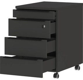 Antracitová uzamykateľná skrinka 42x63 cm Mailand – Germania