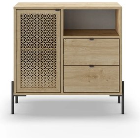 Skrinka v dekore duba v prírodnej farbe 80x80 cm Inca – Marckeric