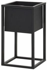 DekorStyle Kvetinový stojan TORCH 50 cm čierny