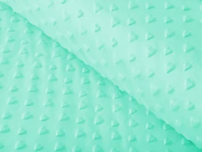 Biante Detská obliečka na vankúš Minky 3D srdiečka MKS-002 Mintová 70 x 90 cm