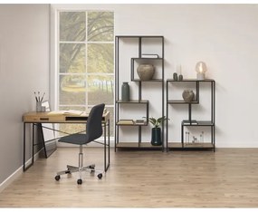 Písací stôl SARON dub/čierna