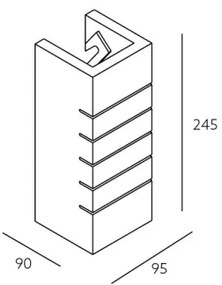 Nástenné svietidlo SECCO 1xE14/40W/230V