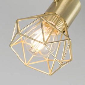 Sada 2 reflektorov Art Deco mosadz otočný a nakloniteľný - Mosh