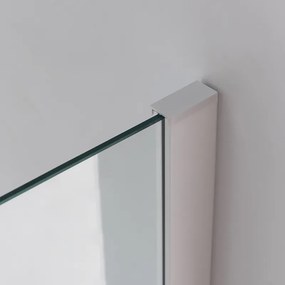 BPS-koupelny Päťuholníkový sprchový kút KZ91A WH 80x80 biela/transparent - bez vaničky