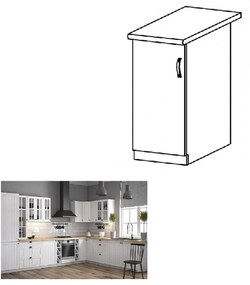 Dolná kuchynská skrinka D30 Provense (biela + sosna andersen) (L). Vlastná spoľahlivá doprava až k Vám domov. 1015159