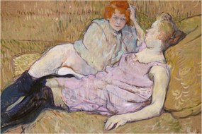 Obraz - Henri de Toulouse-Lautrec, The Sofa, reprodukcia (90x60 cm)