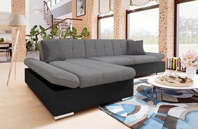 Rohová sedacia súprava Magnir, Dostupné poťahy: ekokoža Soft 011 + Lux 06 + Lux 5, Strana: ľavá