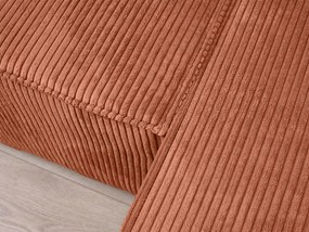 AKCIA Terakotová rohová pohovka SMART COSARO, obojstranná + 2 vankúšiky ZADARMO II. akosť