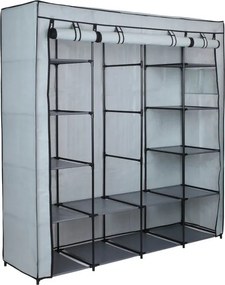 Šatníková skriňa OLENA sivá