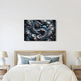 Obraz – Drak v dyme (90x60 cm)