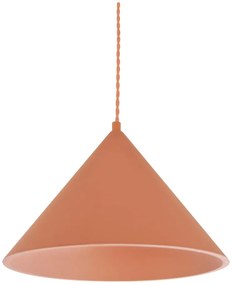 Závesné svietidlo v tehlovej farbe s kamenným tienidlom ø 30 cm Vilma – SULION