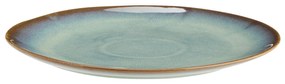 MADAM STOLTZ Veľký kameninový tanier Green Reactive Glaze Ø 27 cm