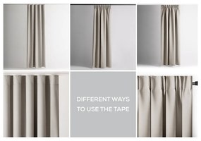 Béžový zatemňovací termo záves 140x270 cm Pleat – Restilo