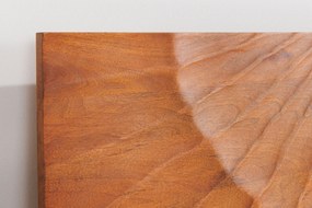 Dizajnová posteľ Zorpi 180x200cm masívne mangové drevo / hnedá