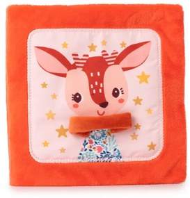 Lilliputiens - textilná knižka s aktivitami - jelenček Stella a jeho maznáčik