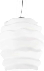 Ideal Lux - Luster na lanku KARMA 1xE27/60W/230V pr. 38 cm biela