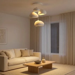 Brilagi - Závesné svietidlo WABI SABI na lanku 4xE27/40W/230V pr. 95 cm biela