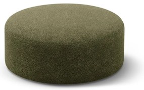Zelený taburet z textílie buklé Dia – Micadoni