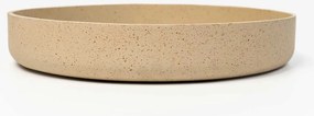 Dekoračná miska ORYVEN, sklolaminát, priemer 34 cm, béžová