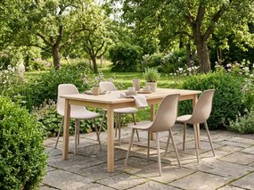 Jedálenská stolička OSAKA plastová, béžová