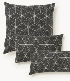 Obojstranná bavlnená obliečka na vankúš s geometrickou potlačou Ilda