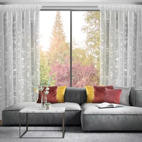 ZÁCLONA NA PÁSKE ALINA 140X270 CM BIELA