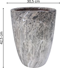 Keramický obal na květináč Imperior 30,5 cm mramor