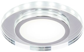 CLX Stropné moderné podhľadové LED osvetlenie PRISCILA, 10W, studená biela, 12,5 cm, okrúhle