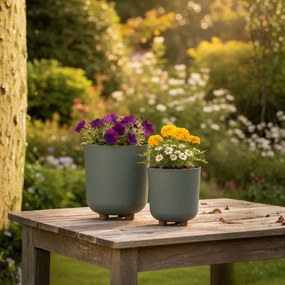 PLASTOVÝ KVETINÁČ TERRA 24X27,5 CM MÄTOVÁ