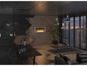 InFire - Nástenný BIO krb 120x56 cm 3kW biela