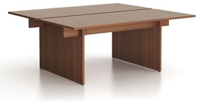 Stôl double SOLID, 180x165 cm, orech