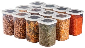 Plastové dózy v súprave 12 ks na potraviny Fresco – Hermia