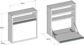 Pracovný stôl Optimum White
