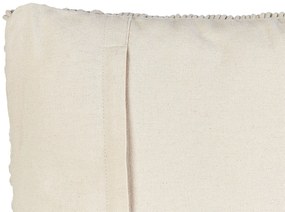 Sada 2 bavlnených vankúšov so strapcami 45 x 45 cm béžová PATTAN Beliani