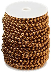 Bronzová závesná dekoratívna girlanda z perličiek v rolke - 9*9*12cm - 25 m