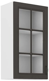 Kuchynská skrinka STILO grafit mat/biely 40gs-90 1f