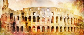 Obraz - Digitálna maľba, koloseum, Rím, Taliansko (120x50 cm)