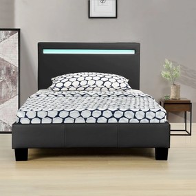 InternetovaZahrada - Čalúnená posteľ Verona 90 x 200 - čierna