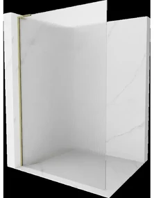 Mexen Kioto L sprchová stena Walk-in 100 x 200 cm, priesvitná, zlatá - 800-100-103-50-09