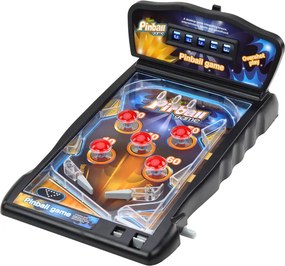 LEAN Toys Obratnostná hra Pinball so svetlami, zvukmi a tabuľkou výsledkov