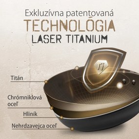 Panvica s titánovým povrchom Ø 28 cm - Saturn Terra Lunasol - 601302