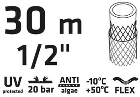 Záhradná hadica ECONOMIC 1/2" 30m VERTO